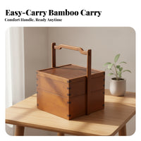 Traditional Double-Layer Carrying Box