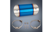 Stainless Steel Middle Pipe Heat Guard Long-Lasting Motorcycle Exhaust Guard with Clamps Sleek Motorcycle Heat Guard with Clamp Universal for Custom Builds