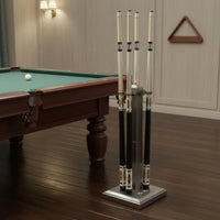 8 Hole Cue Rack Freestanding Heavy Metal Cue Stand Stable Base for Game Room