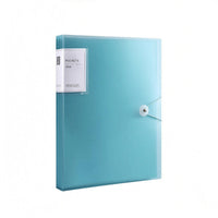 A4 Document Folder Semi-Transparent Plastic Document Folder Elastic Cord