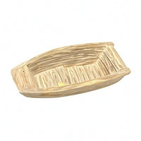 Boat Ornament Rustic Boat Sculpture Wood Look Table Centerpiece for Tabletop, Aquarium