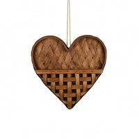 Wall-Mounted-Heart Basket Handwoven Wall Storage Basket Material Home Decor for Indoor