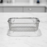 Cleaner Basket Stainless Steel Cleaning Basket Electropolished Finish Mesh Holder for Technicians