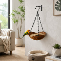 Bird Feeder Bowl Easy to Clean Hanging Tray Quick Drain Pet Supply for Backyard