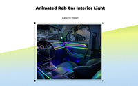 Car Ambient Light Strip, Acrylic, RGB, USB, Music Sync