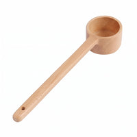 Long Handle Wooden Scoop Unfinished Wooden Coffee Spoon