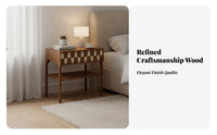 Two-Tone Fluted Door Chest Multi-Functional Accent Cabinet for Bedroom, Entryway