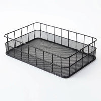 Desk Accessories Wire Mesh Pen Holder for Office Organization, Metal Storage Basket for Students and Stationery