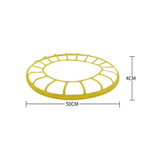 Chicken Feeder Rainproof Lid Poultry Feed Container Heavy Duty for Farmers