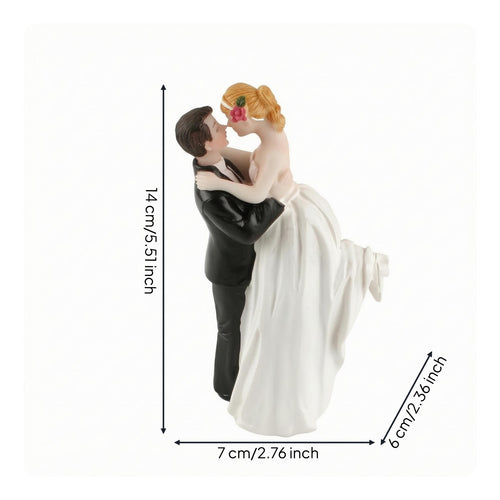 Wedding Cake Topper Resin Wedding Couple Statue Embracing