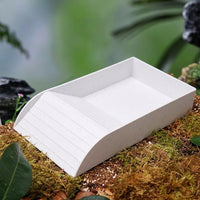 Large Turtle Basking Perch and Tortoise Bathing Pool, Textured Ramp Basin for Large Reptiles, Feeding and Soaking Dish