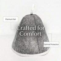 Sauna Hat for Steam Bath, Steam Room Essential Parts, Heat Resistant Sauna Cap, Stylish Appearance S - Image 3