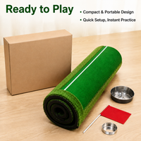 3m Putting Green Mat, Home Putting Green for putting Practice, Artificial Turf Mat for Indoor Outdoor Use