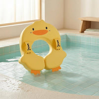 Duck-Shaped Baby Swim Float Soft Textile Underarm Baby Swim Float Duck Floatie One-Piece Water Toy Padded for Babies
