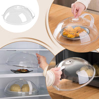 Microwave Splatter Cover Easy to Clean Transparent Microwave Lid