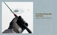 Ice Fishing Rod, Soft Action, Adjustable Handle, Lake