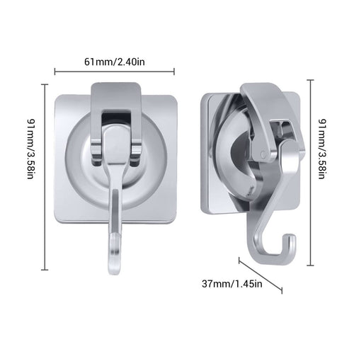 Vacuum Suction Cup Hook Waterproof Household Hardware for Kitchen, Glass Door