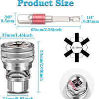 Universal Socket 3/8-3/4 Adjustable Socket 10-19 Multi-function Wrench Socket Magic Electric Wrench