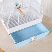 Portable Bird Cage Travel Cage for Small Birds, Dome Top Outdoor Cage with Perch, Lightweight Portable Cage for Parrot Parakeet Travel