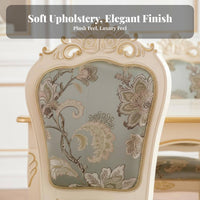 Button-Tufted rearrest Chair European Inspired Design Button-Tufted Dining Chair Padded Seat and rear Easy Assembly for Families