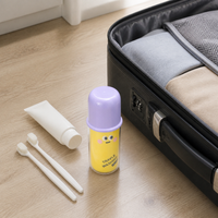 Dopamine 3-in-1 Portable Travel Wash Cup Set for Couples, Business Trips, Toothbrush and Toothpaste Storage