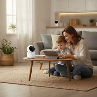 Smart IP Security Camera Two-Way Audio PTZ Security Camera 1080p Indoor for Parents, Pet Owners, Baby Monitoring