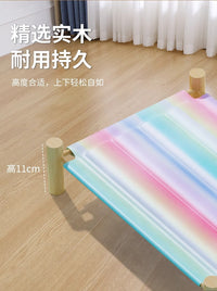 宠物曲面冰垫凉窝猫躺椅狗狗睡垫凉席舒适猫狗窝夏季降温行军床款