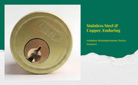 Double cylinder brass lock
