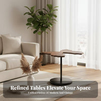 2 Pieces Cumulus and Flower Table Set Asymmetrical Shape CumulusShaped Accent Table Set Rounded Corners Space-Saving