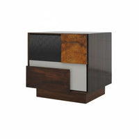sturdy Wood Construction Nightstand with Drawers and Shelf elegant aesthetic Single-Drawer End Table with Shelf Distressed Finish Bedside Cabinet Modern Design for Homeowners, Parents, Students, Guest Room, Hallway, Office, Nursery