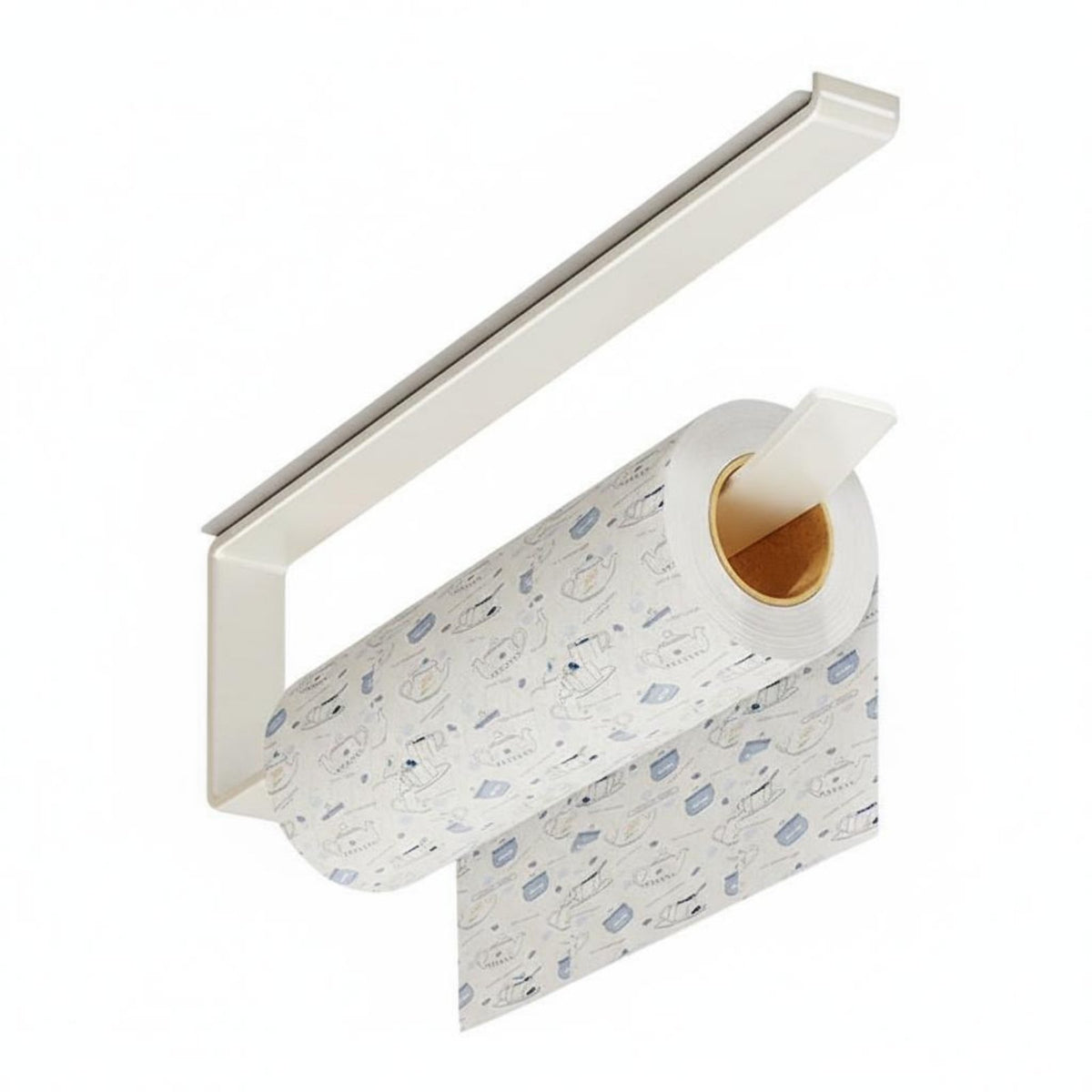Under-Shelf Paper Towel Rack no-drillNo-Cost Installation for Pantry, Office, Renters