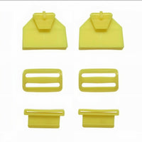 Plastic Buckle Accessory Rectangular Slots Hardware Sturdy Material