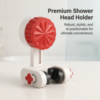 Adjustable Holder Suction Cup Shower Holder Bracket, Handheld Shower Holder Suction Cup, Wall Mounted Shower Holder, Removable Holder
