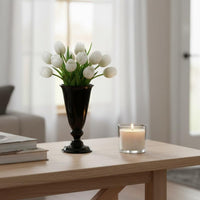 French Design Vase High-End Goblet Vase Matte Finish for Entryway