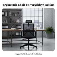 Armless Rolling Chair Height Adjustable Office Furniture 360° rotate for Bedroom