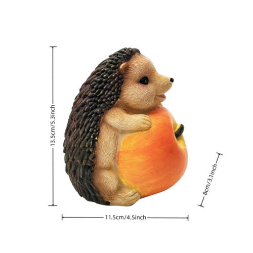Hedgehog Garden Ornament Weather Resistant Outdoor Decoration Handmade for Yard