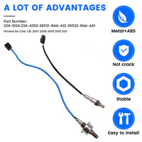 2 Pack 36531-RNA-A01 36532-RNA-A01 for 07-11 Honda Civic