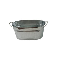 Galvanized Ice Tub Rust-Resistant Cooler Lightweight for Backyard Gatherings