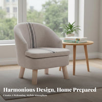Upholstered Barrel Chair Space-Saving Upholstered Tub Chair Easy Assembly