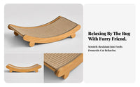 Spacious Cat Scratcher Bed Cozy Cat Scratching Lounge Long-Lasting Pet Furniture Woven Jute for Cats, Kittens, Living Room, Home