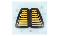 16-Note Aluminum Xylophone Color Coded Keys Double-Row Metal Xylophone Lightweight Music Education Music Instrument for Kids, Kindergarten