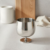 Beverage Glass Candy Jar Easy to Clean Goblet Storage Container Mirror Finish Table Decor for Desktop