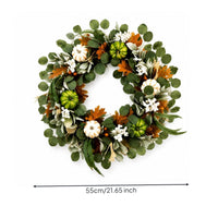 Fall Wreath Lifelike Decor Festive for Entryway