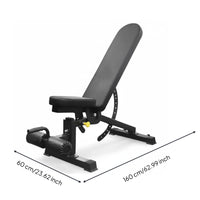 Bench with Leg Rollers Commercial Padded Weight Bench Steel Frame