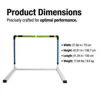 Adjustable Agility Hurdles Pack, Training Hurdles for Speed Training, Indoor Outdoor Agility Hurdles, Footwork Coordination Agility Hurdles