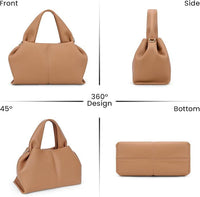 Mini Cloud Bag Dumpling Handbag Leather Shoulder Bag Retro Crossbody Bag