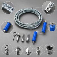 Drain Cleaning Spring Tool for Pipes, Extended 12mm Galvanized Spring, Patented Design