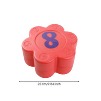 Raised Flower Stepping Stone Molded Plastic Stepping Stone Compact Sensory Play Toy Lightweight for Children, Obstacle Courses