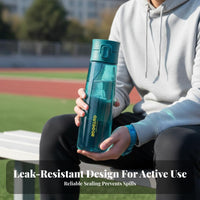 Drop-Resistant High-Performance Plastic Sports Water Bottle Leak-Proof Large Capacity Hydration Bottle without Cost for Students, Commuters