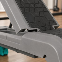 Foldable Workout Bench Textured Adjustable Workout Bench Reinforced Base Fitness Equipment for Home Gym, Supported Body-Position Training
